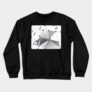 Abstract triangles rounded Crewneck Sweatshirt
